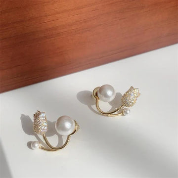 LSH Rose/Pearl Stud Tops Pair - CETH