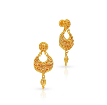 Golden Chandbali Earring - 1