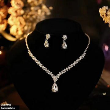 YJJ Flower Tear Necklace Set