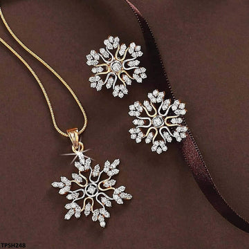QWN Snow Pendant set
