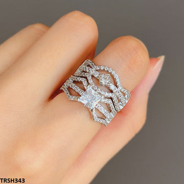 CSH ZigZag Layerd Twin Rings