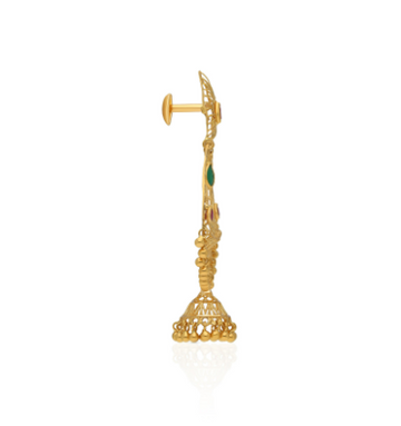 Golden Chandbali Earring - 2